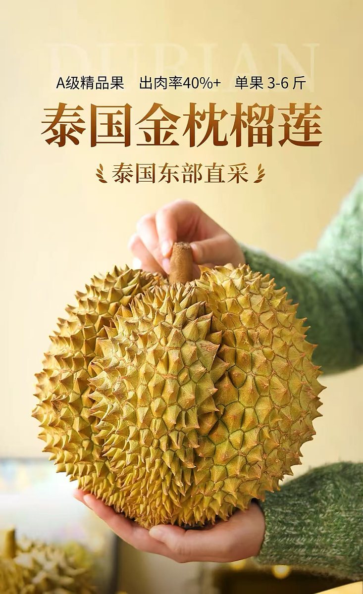 金枕榴莲实拍